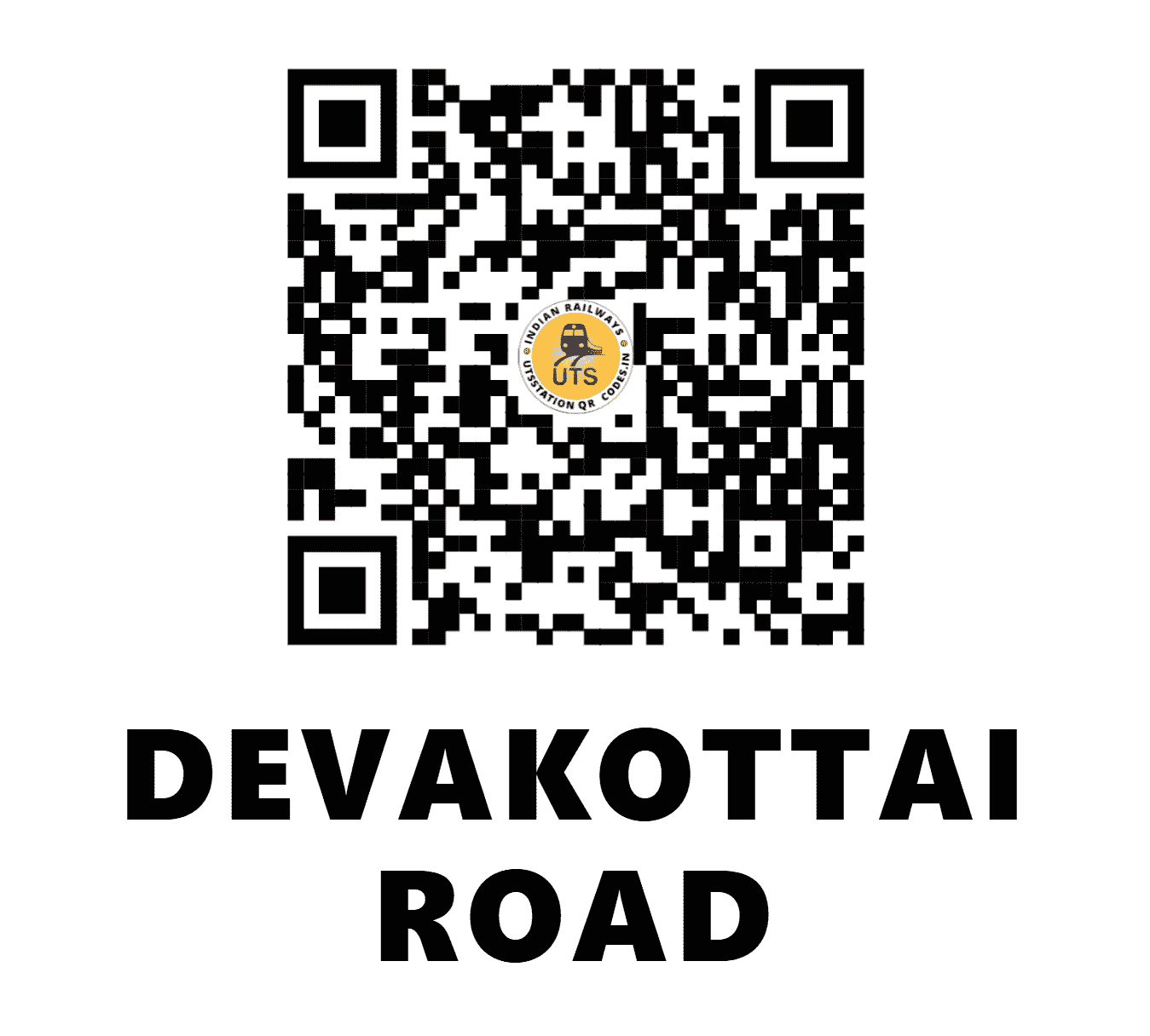 UTS QR Code for DEVAKOTTAI ROAD - DKO (SR - TAMIL NADU)